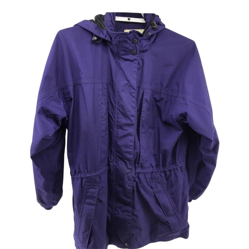 Eddie Bauer‎ Womans Purple Jacket Size Small With Hood